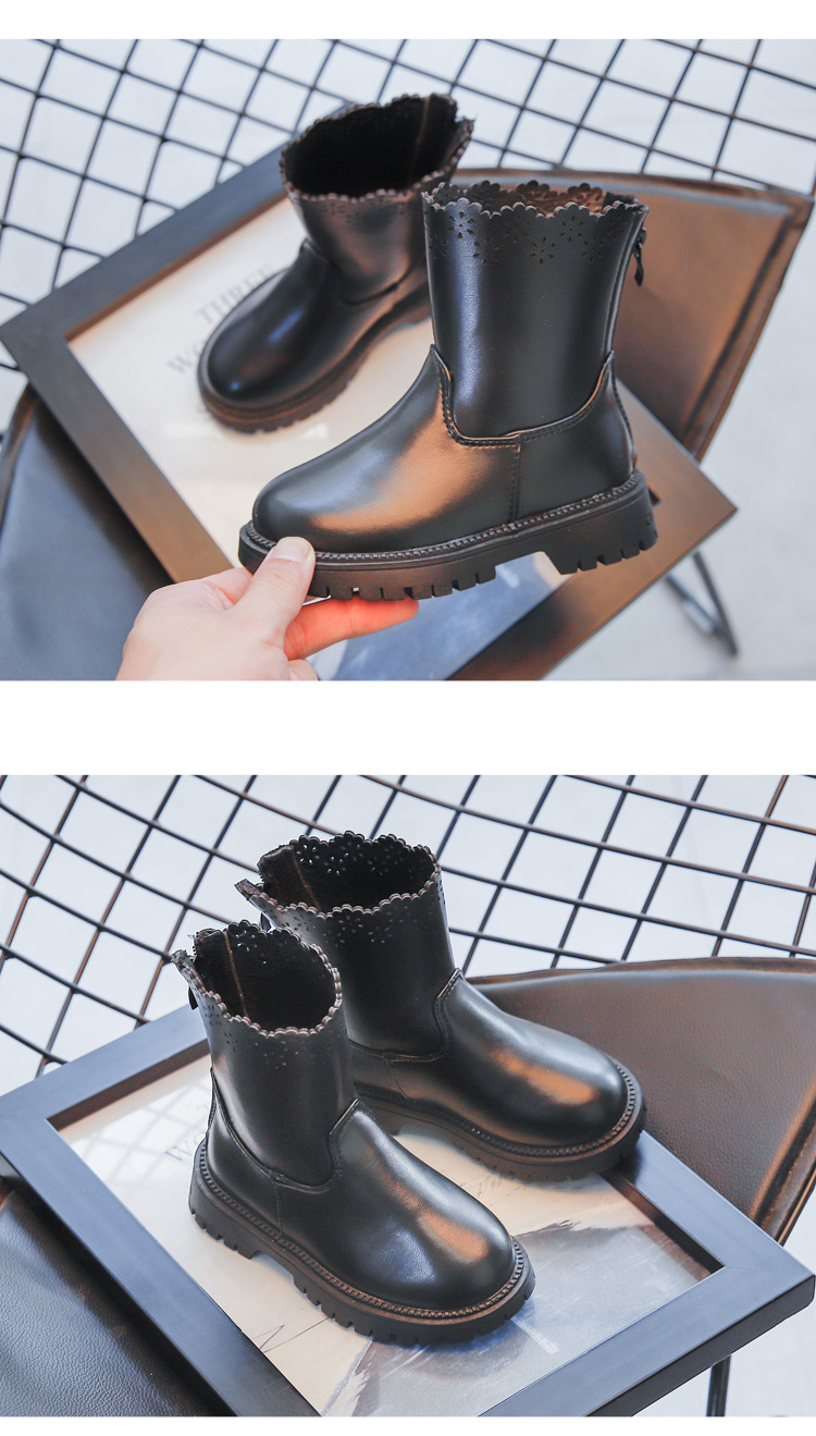 Giày bốt bé gái size 26-36 da mềm điệu xinh