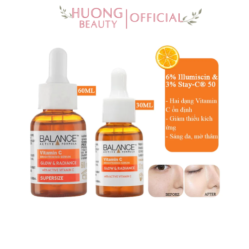 Serum Sáng Da, Mờ Thâm Balance Active Formula Vitamin C Brightening 30ml/60ml