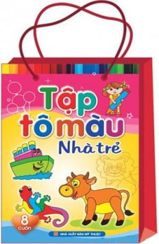 Fahasa - Tô Màu Nhà Trẻ (Túi 8 cuốn)