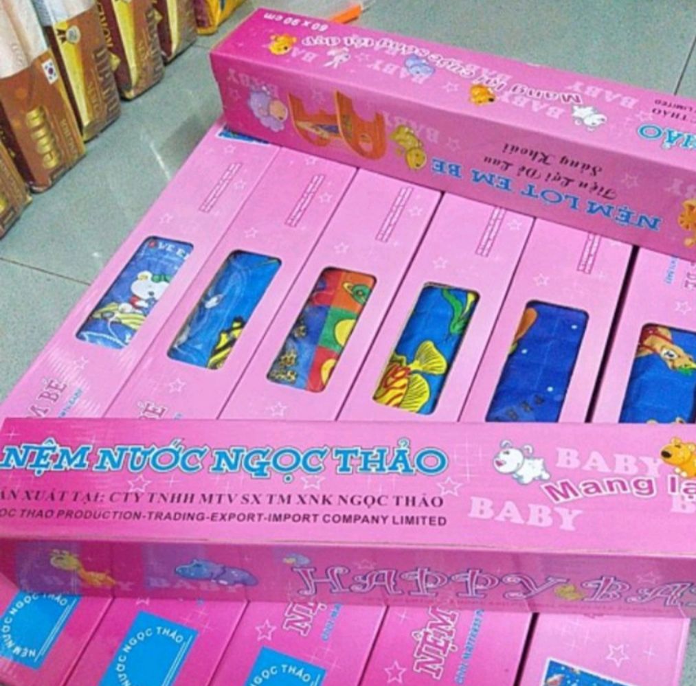 ⭐️CHÍNH HÃNG⭐️ Nệm nước cao cấp cho bé hàng VN chất lượng cao, nệm nước làm mát cho bé nhỏ mát lưng, giải nhiệt_HCM Nemtot Bedding