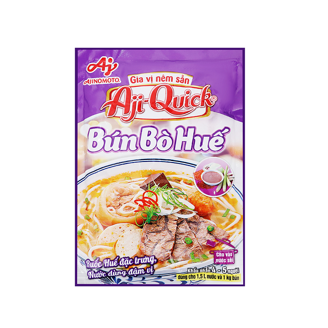 Gia vị nêm sẵn Aji-Quick Bún Bò Huế (59g)