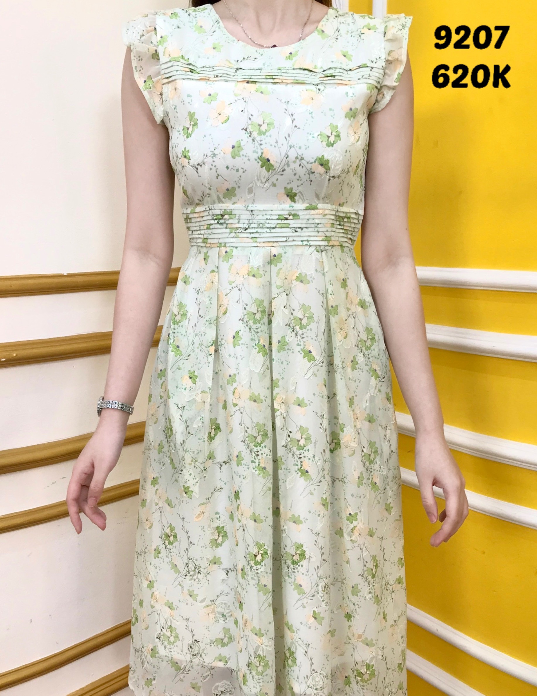 Đầm EMY EM9207 Xoè Tay Bèo