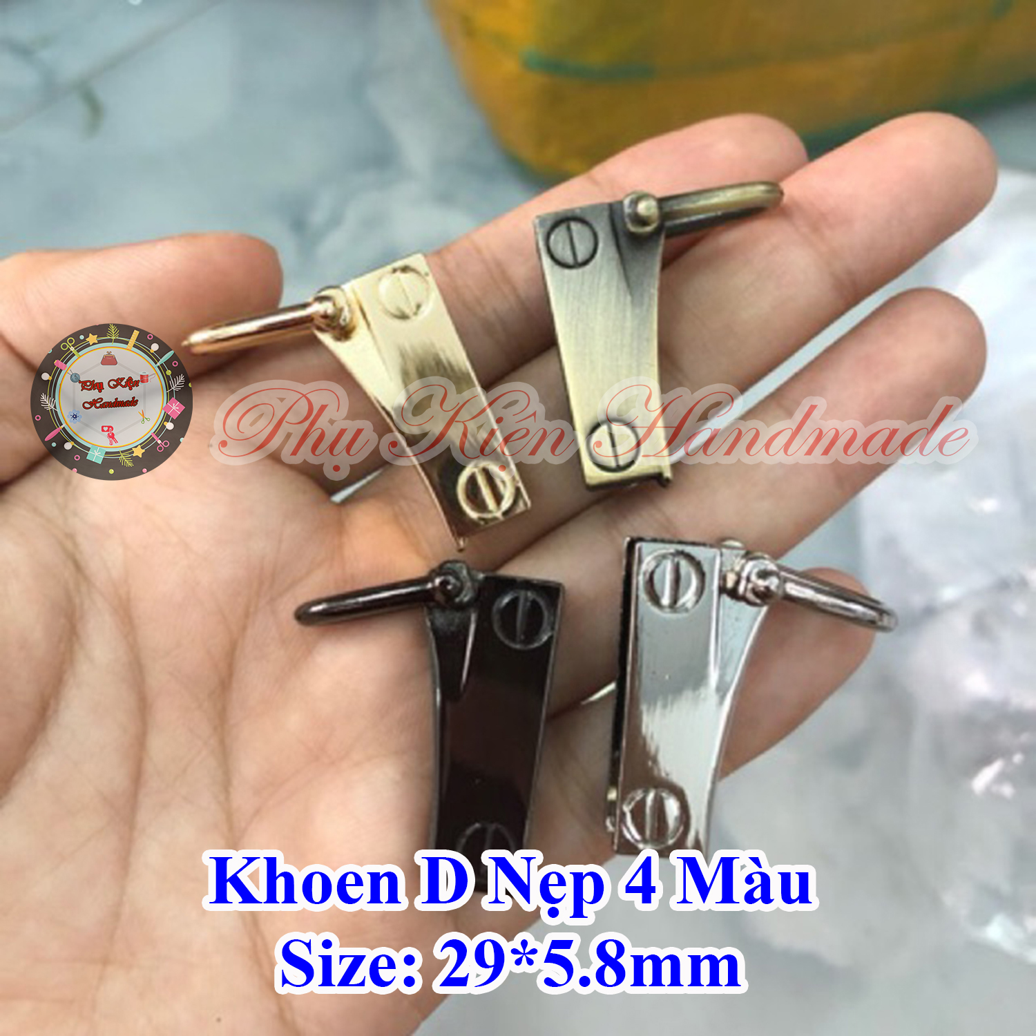 Khoen D Nẹp 4 màu (30k/cặp)