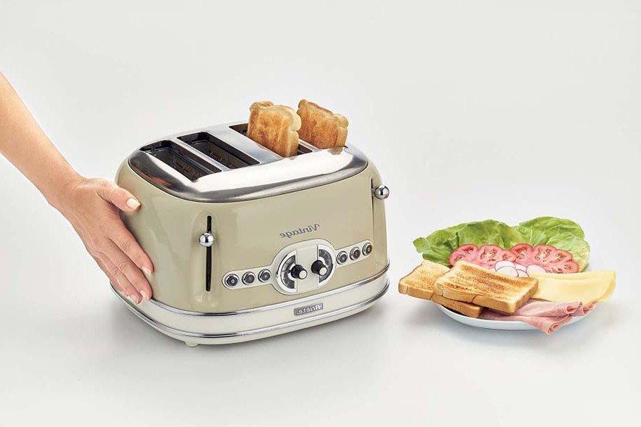 Máy nướng bánh mỳ 4 khay Ariete MOD.0156/03 (màu kem)