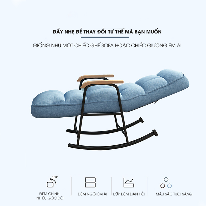 [ Có video ] Ghế bập bênh thư giãn, Ghế sofa bập bênh cao cấp