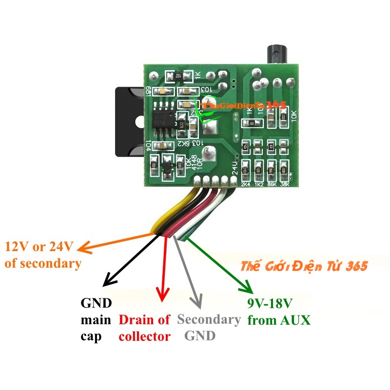 Mạch cấy nguồn 5 dây ca-901 dùng nec k2488