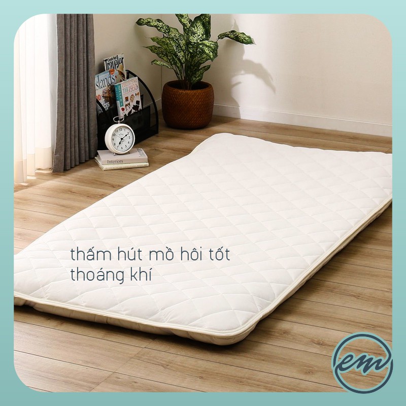Drap bảo vệ nệm topper - Hàng xuất Nhật