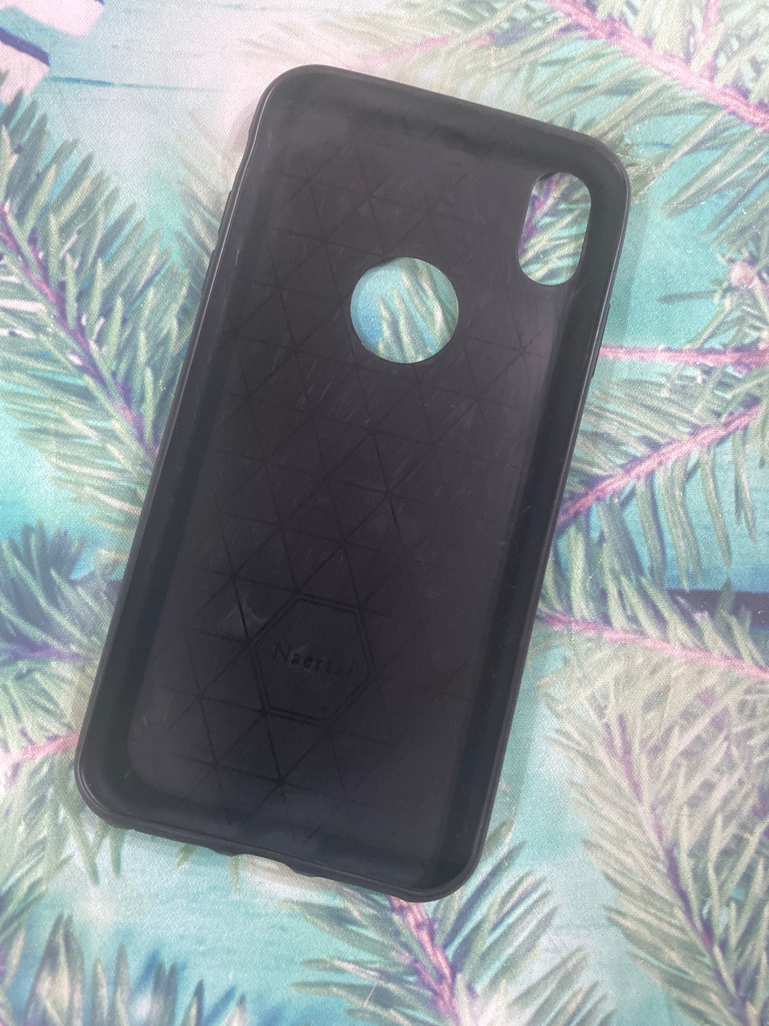 Ốp lưng iPhone XS MAX dẻo giả da sần chỉ nổi cực đẹp