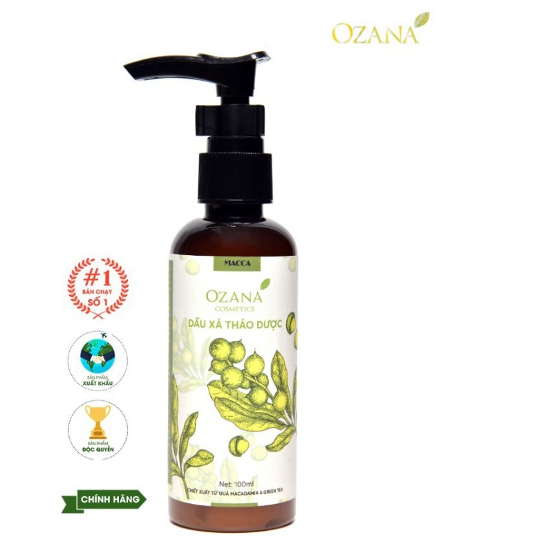 Dầu Gội Đen Tóc Không Cần Nhuộm Thảo Dược Organic Trị Tóc Trắng, Dầu Xả Thảo Dược Ozana ĐT2 (CHÍNH HÃNG 100%) nhập khẩu