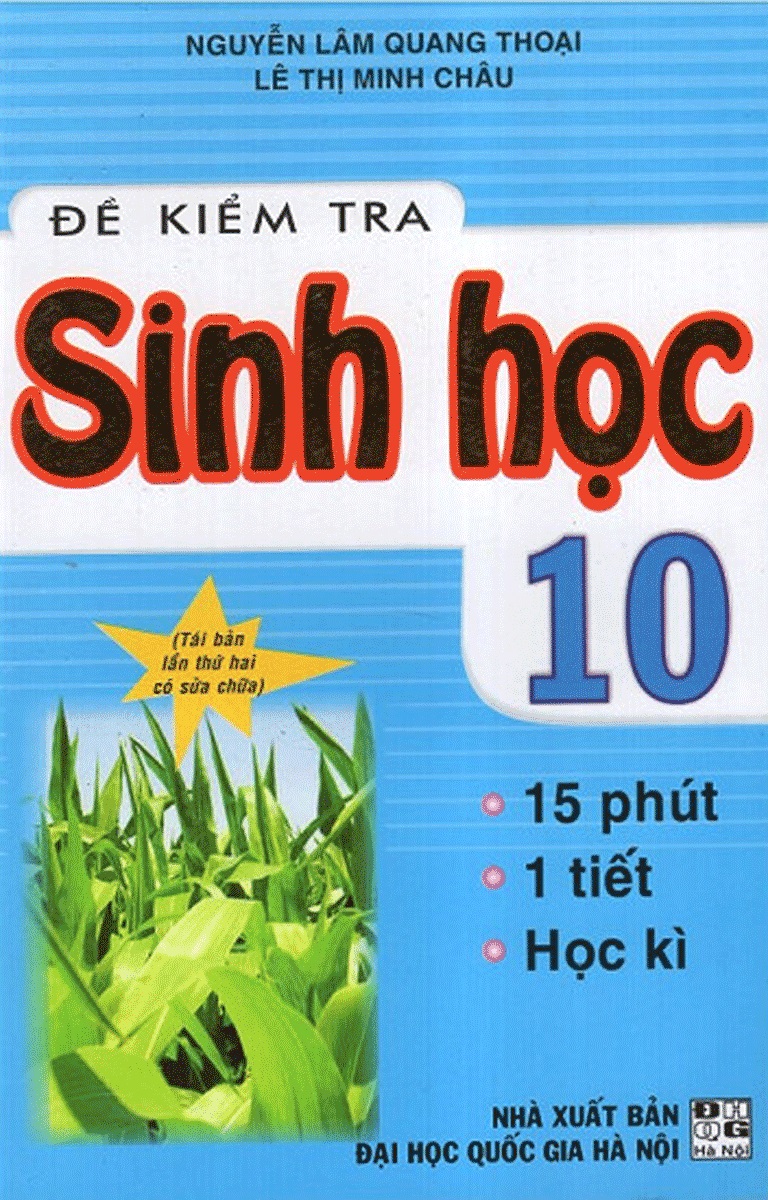 Đề Kiểm Tra Sinh Học Lớp 10