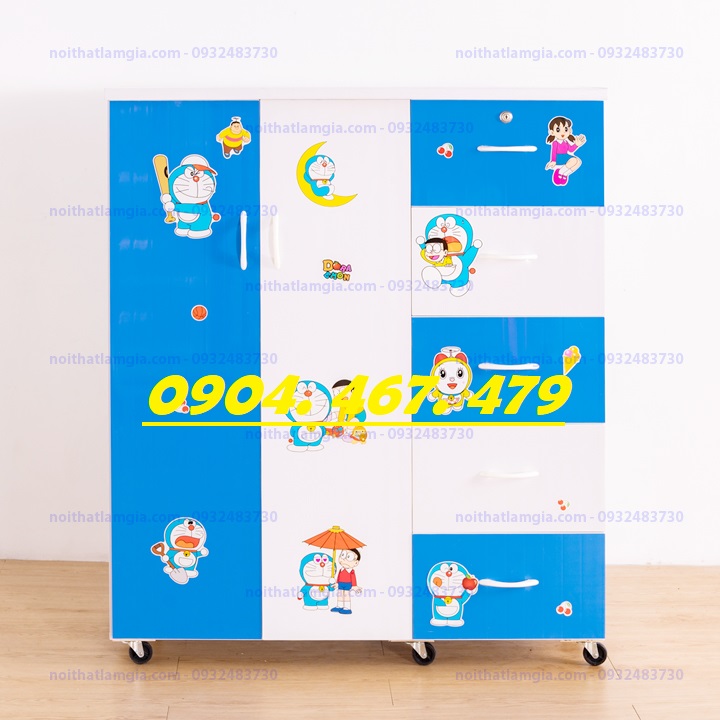TỦ NHỰA 2 CÁNH 5 HỘC - FREESHIP HCM