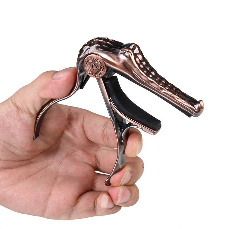 Kẹp capo guitar cá sấu Alice A007G/BR