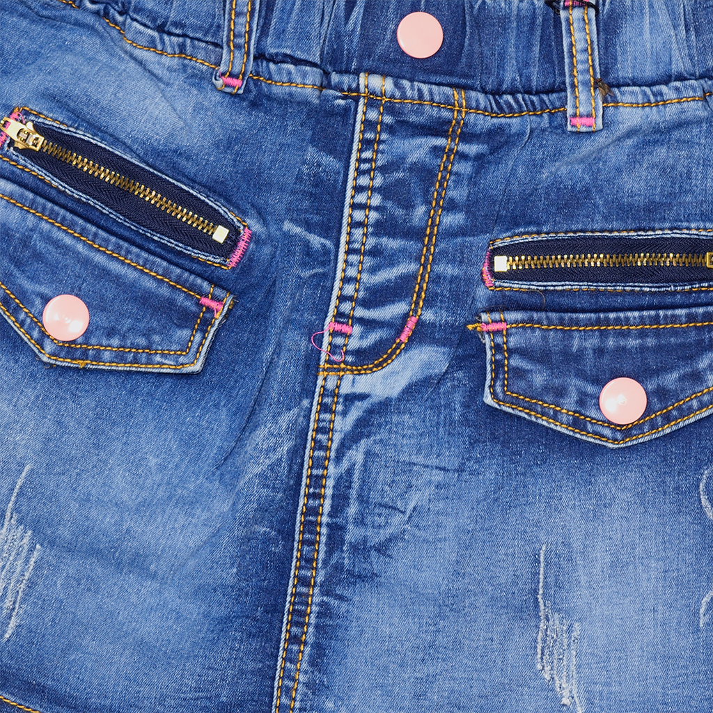 Quần váy jean thun cho bé gái size cồ