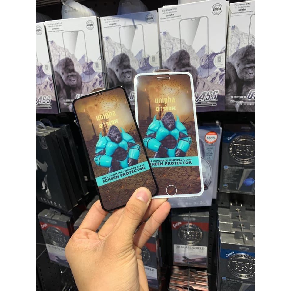 Kính Unipha Kingkong 3D full màn iPhone 7plus/8plus/Xs