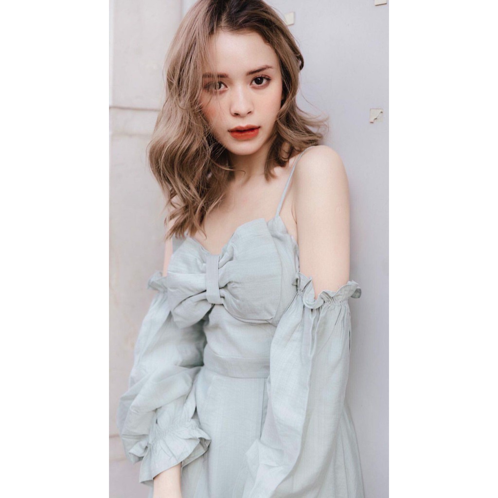 ĐẦM THIẾT KẾ NƠ NGỰC