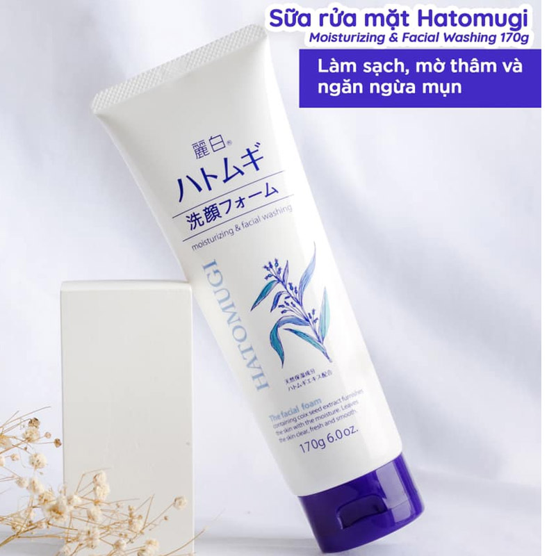 Sữa Rửa Mặt Dưỡng Ẩm, Sáng Da Hatomugi Nhật Bản