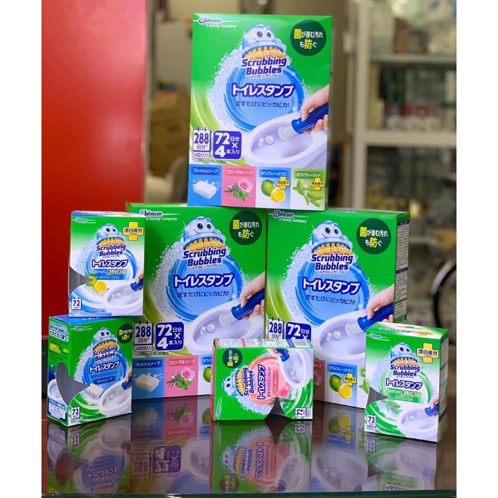 gel thơm bắn dính bồn cầu ( Nhật Bản )