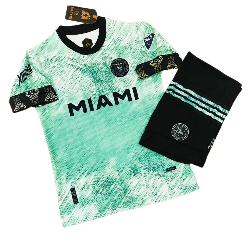 Bộ Quần Áo Bóng Đá CLB Inter Miami 2023 màu Trắng Hồng Quần Đen - Chất ...