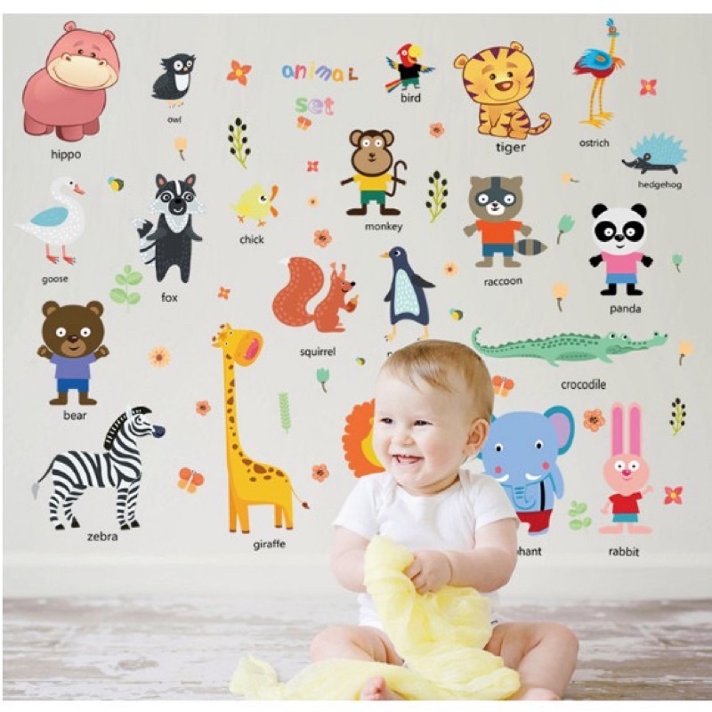 Decal dán tường chọn mẫu trang trí phòng cho bé