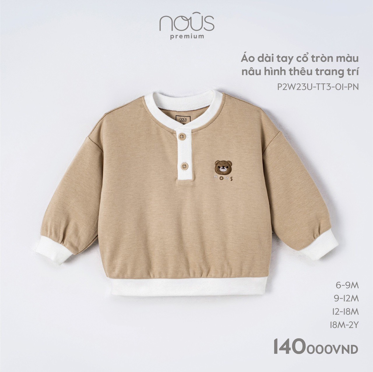 NOUS - Áo giữ nhiệt NOUS cổ cao 3cm, 5cm