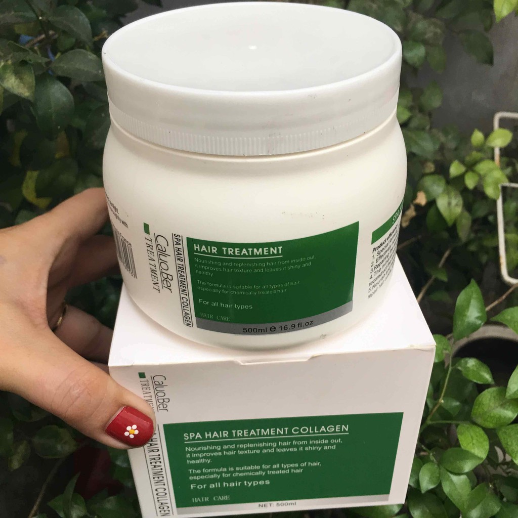 Dầu hấp ủ tóc siêu mượt collagen Caluo.Ber Hair Spa Treatment 1500ml