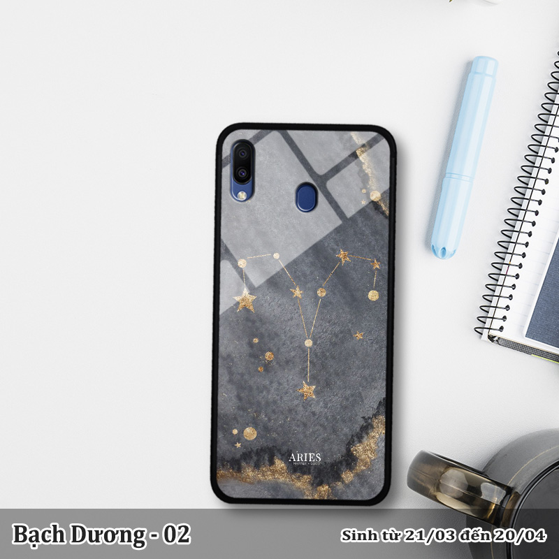 Ốp kính SAMSUNG M30 in cung hoàng đạo