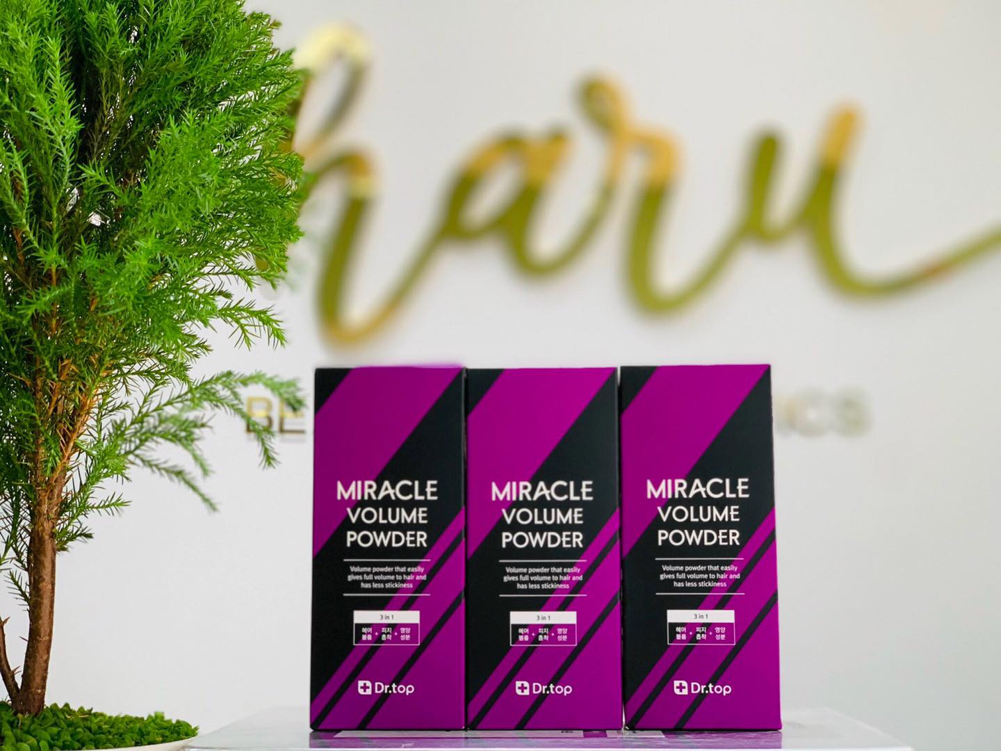 XỊT PHỒNG TÓC MIRACLE VOLUME POWDER  DR.TOP