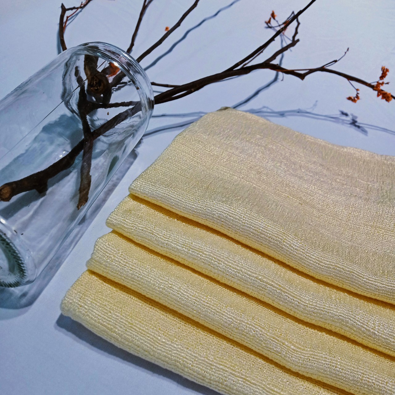 Khăn mặt tơ tằm làng nghề Thái Bình
