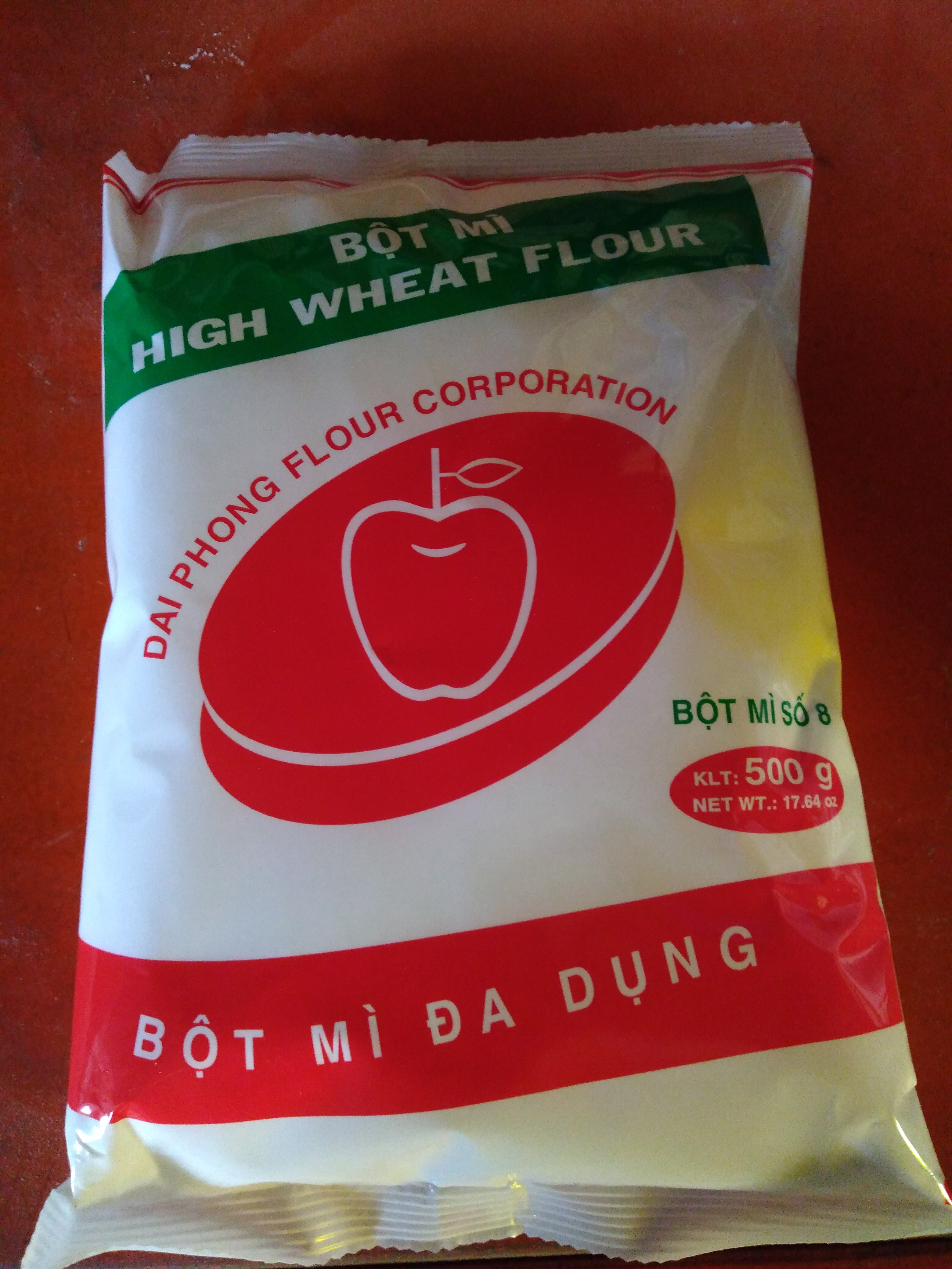 Bột mì đa dụng hiệu Táo đỏ 0.5kg
