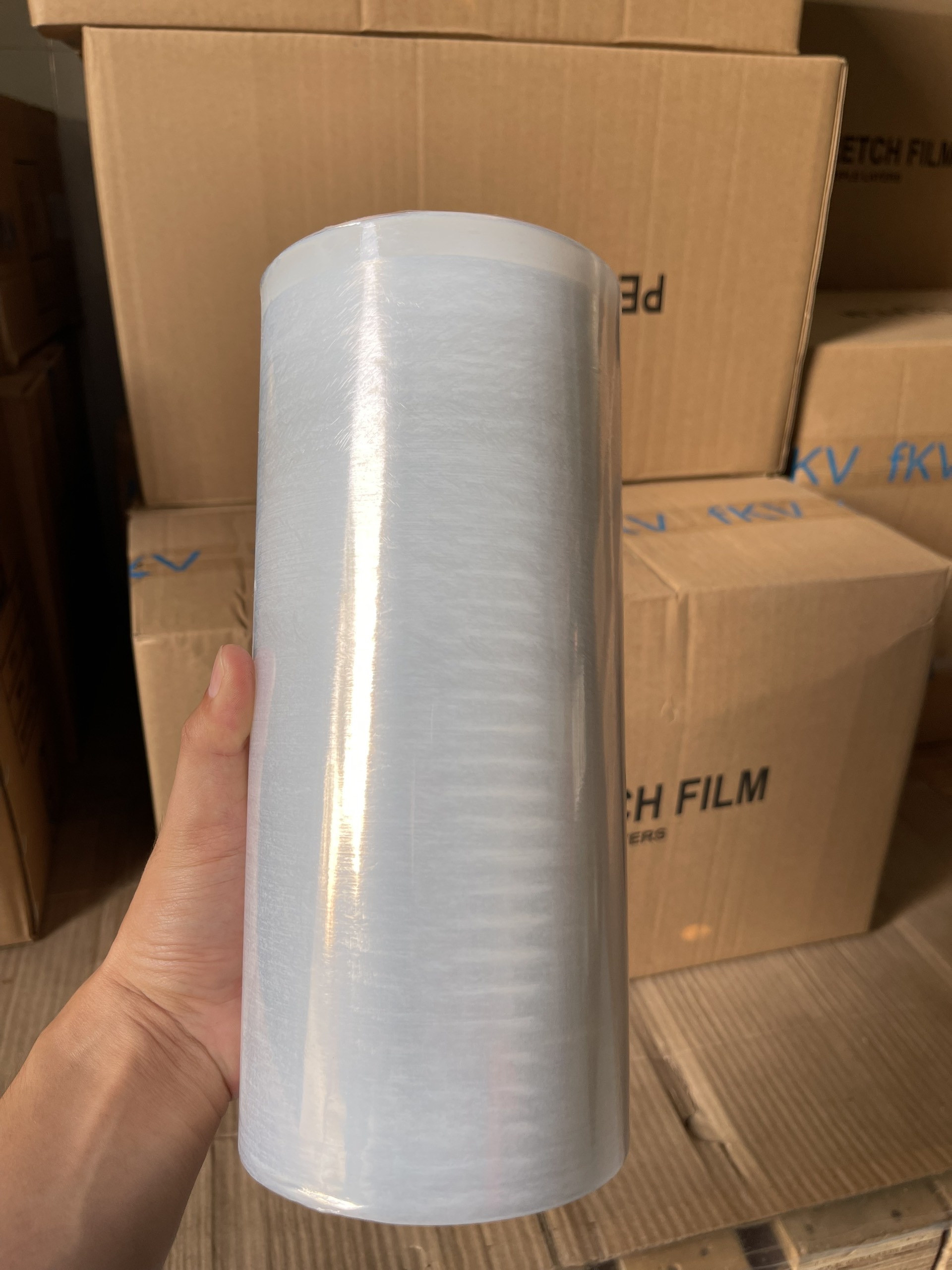 Màng quấn PE Khổ 25cm - Dùng để quấn hàng