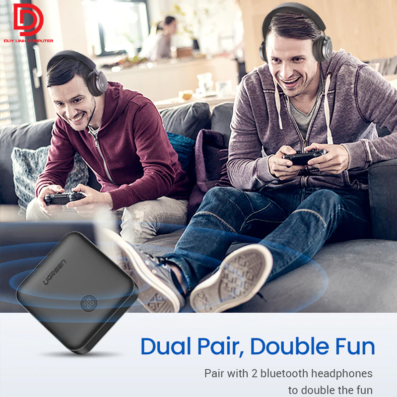 Bộ thu và phát Bluetooth 5.0 chuẩn SPDIF optical, AUX Ugreen 70158