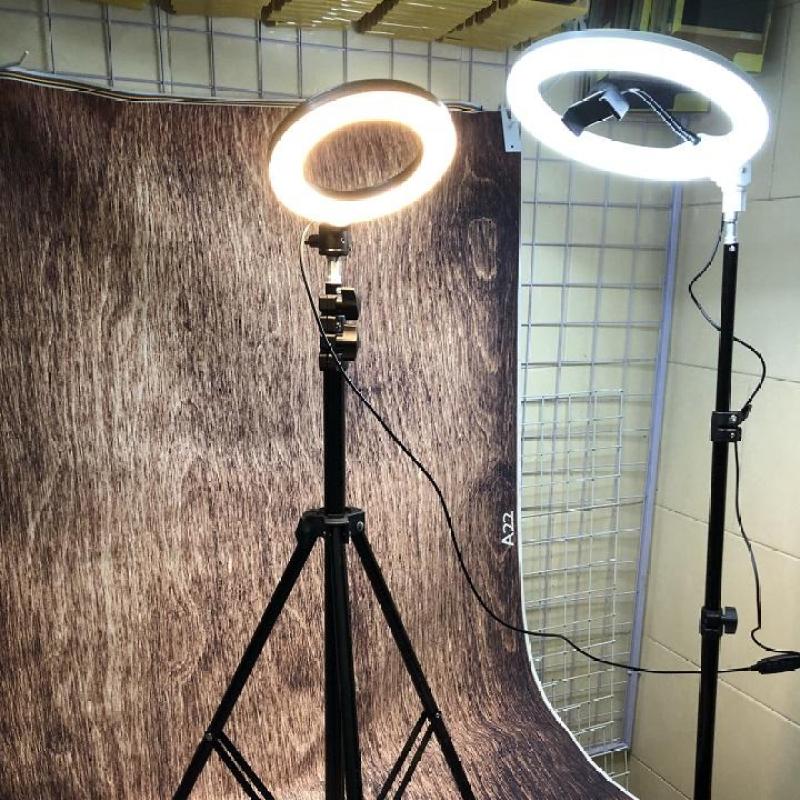 Đèn Led Ring hỗ trợ livestream, make up 26cm + chân đèn