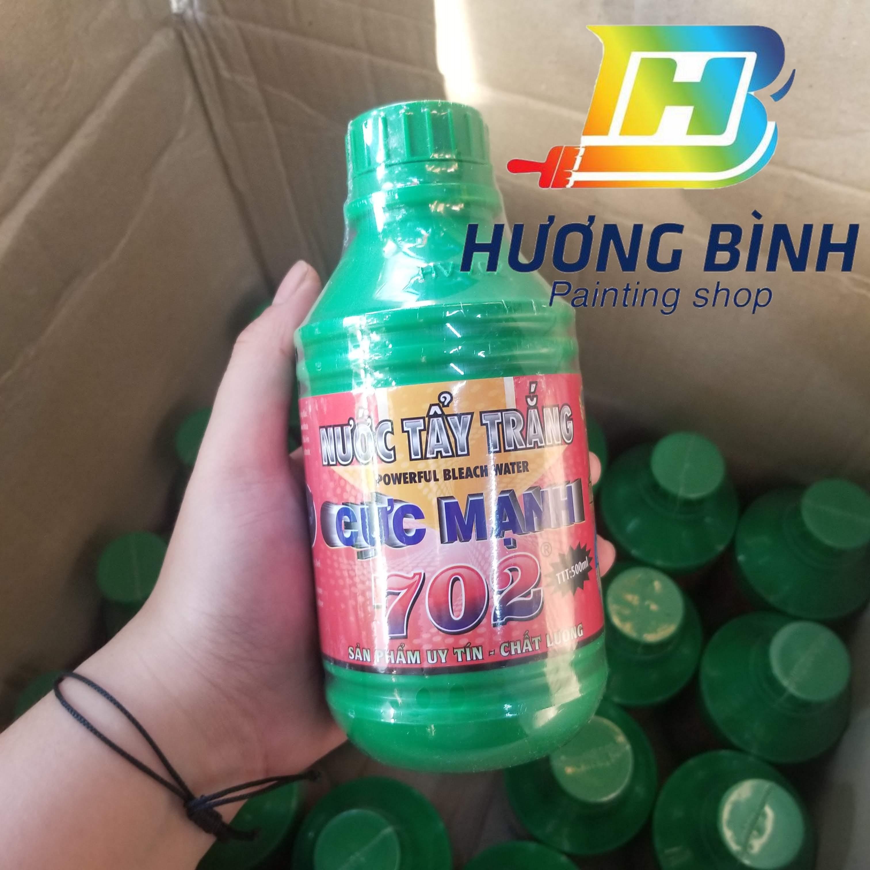 Nước tẩy trắng siêu mạnh 702 - chai 500ml (vệ sinh lốc máy, đầu bò xe, bình xăng,...)