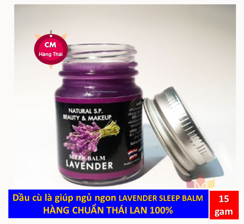 [HCM]Dầu cù là thái lan giúp ngủ ngon LAVENDER SLEEP BALM Natural S.P. Beauty & Makeup 15g nhập khẩu
