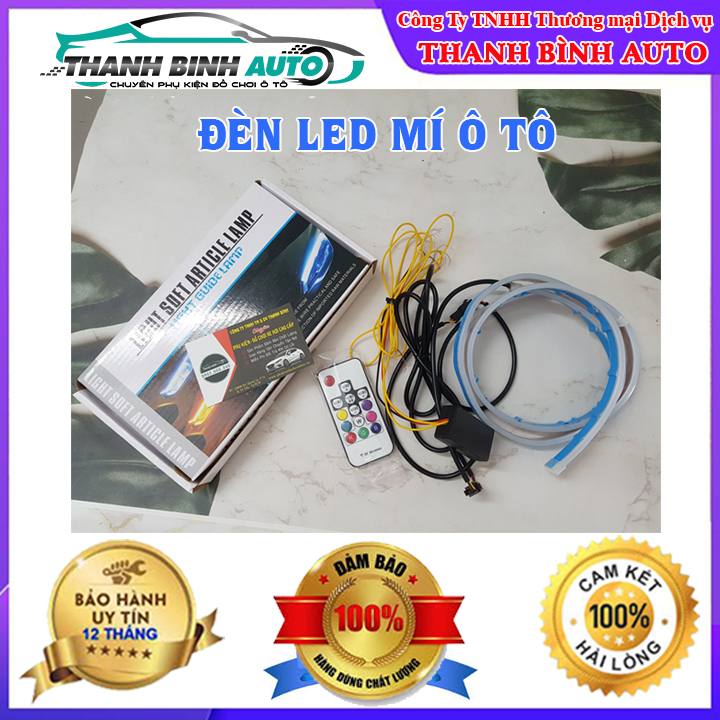 Bộ 2 Đèn Led Mí Ô Tô Tích Hợp Xi Nhan Chạy Đuổi 60cm Silicon Chống Nước