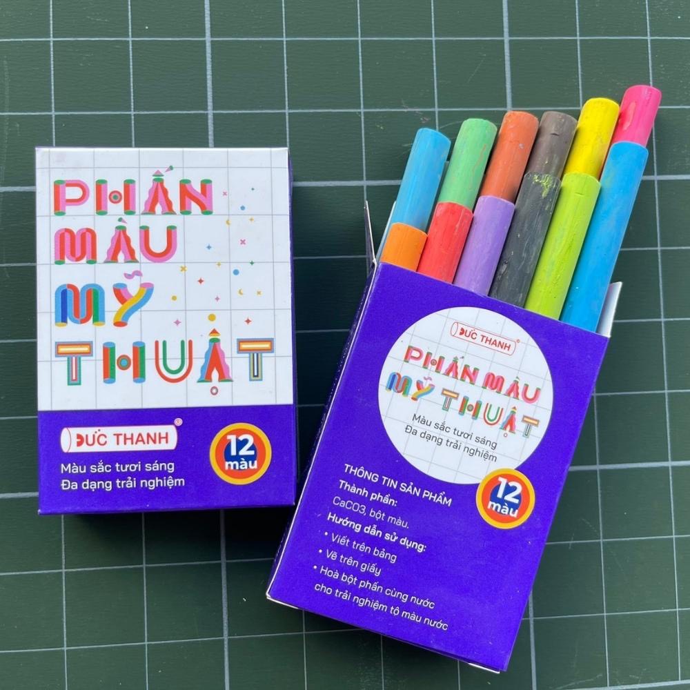 Phấn viết bảng Đức Thanh không bụi (Màu và trắng)