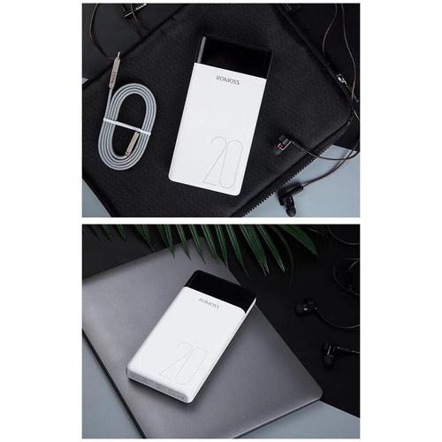 Pin dự phòng ROMOSS 20.000mah led sạt iphon khoảng 3 lần