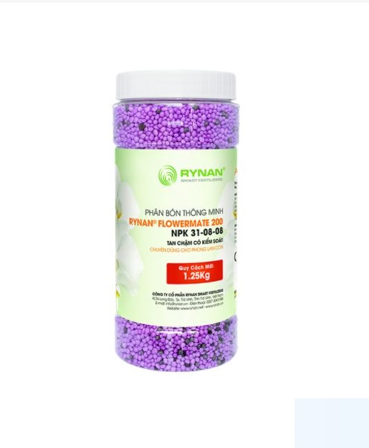 Phân bón rynan 200 thông minh tan chậm có kiểm soát npk 31-8-8 chuyên cho hoa phong lan con hộp lớn | vạn tín store