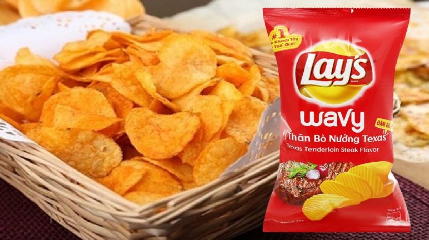Snack khoai tây Lay's và Poca gói