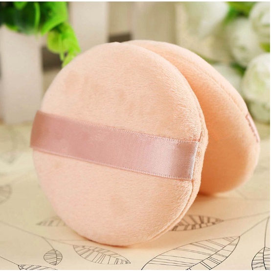 Bông Dặm Phấn Phủ , Phấn Nền , Bông Tán Phấn Tròn Dày Size 6cm