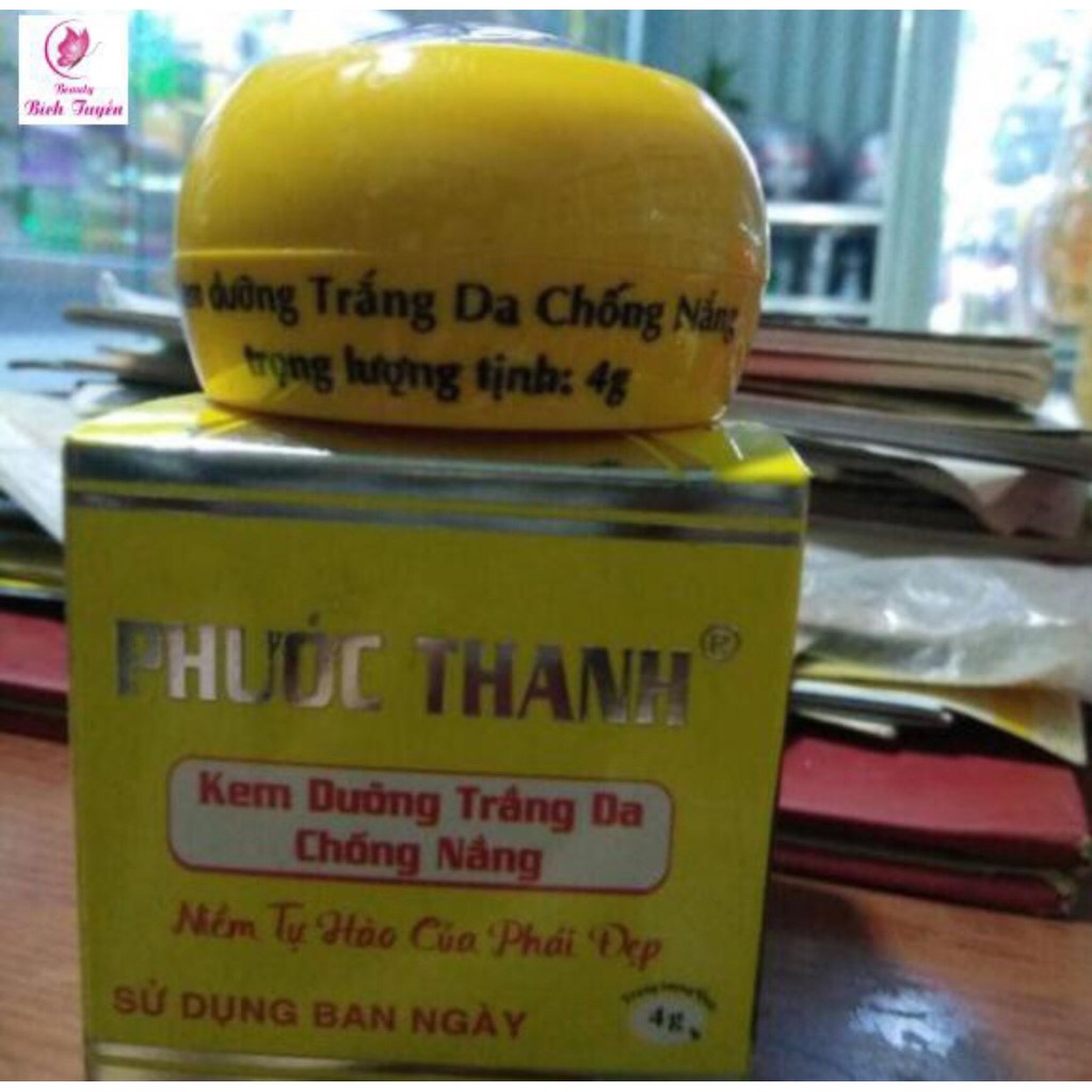 Kem dưỡng trắng da chống nắng phước thanh 4g
