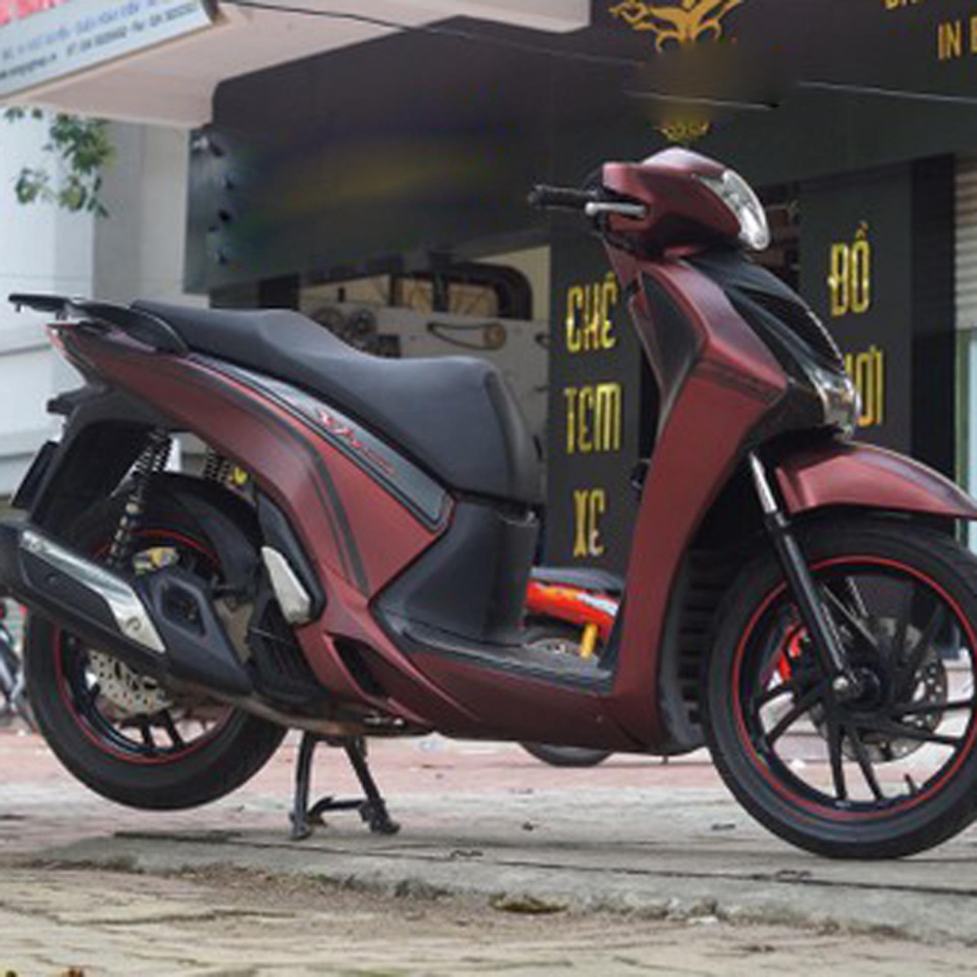 Bộ Tem chỉ AMG ĐỎ - ĐEN dán xe honda SH OX413