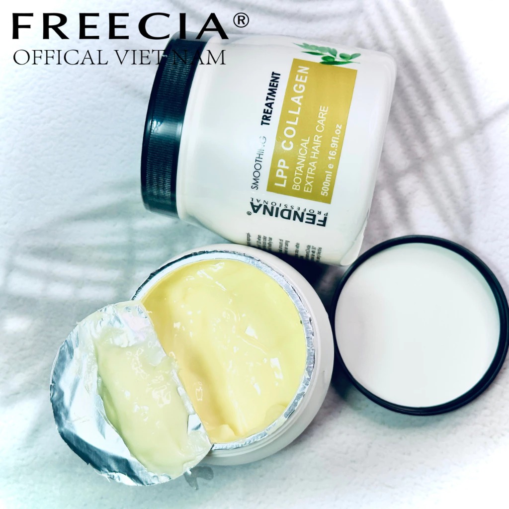 Kem ủ tóc, hấp tóc phục hồi tóc hư tổn Fendina LPP Collagen 500ml