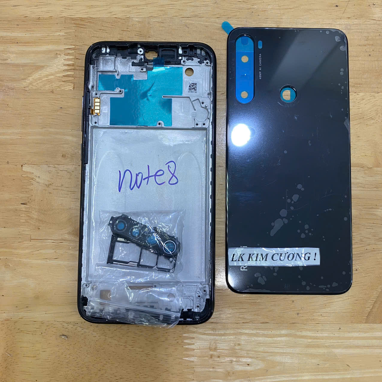 Bộ vỏ redmi note 8