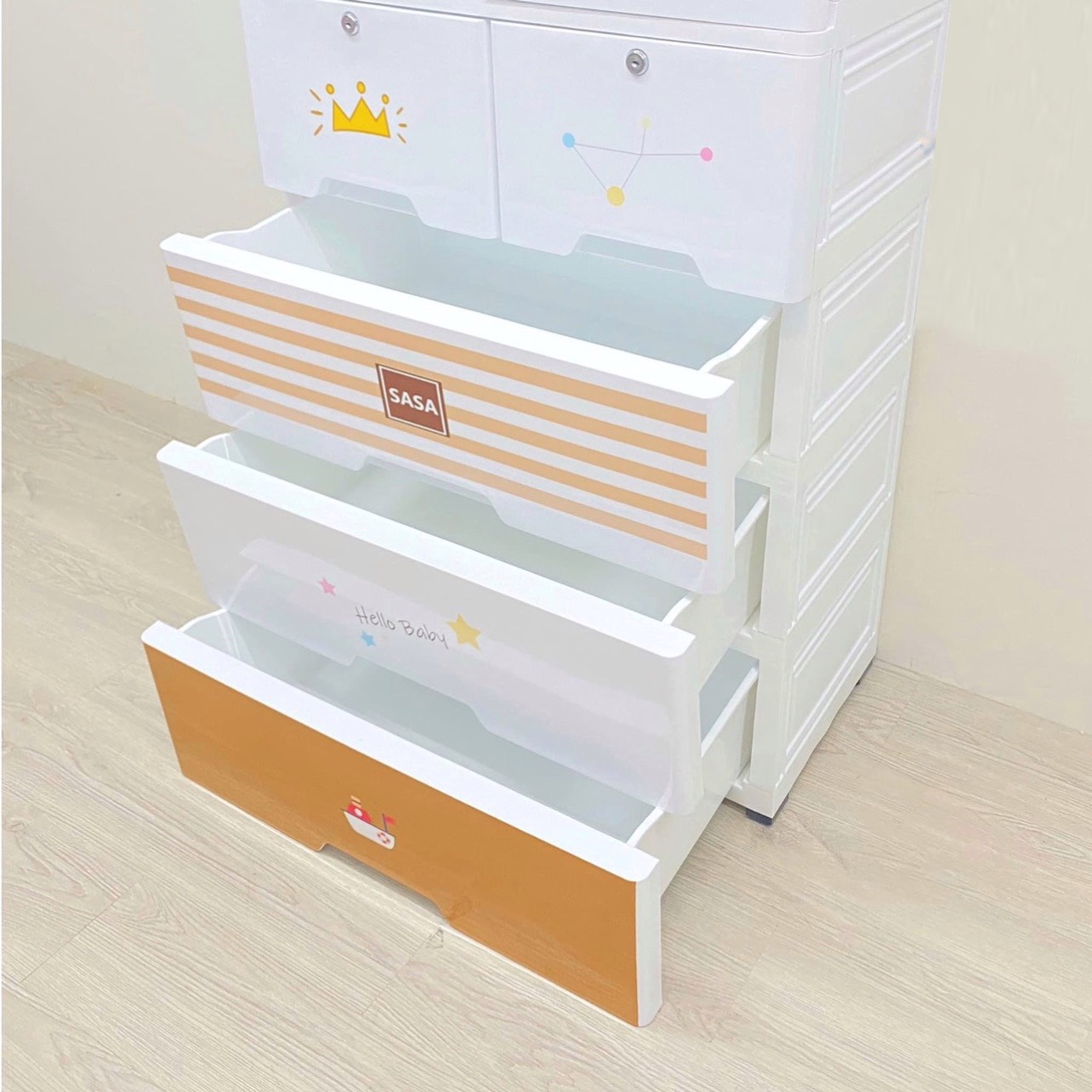 Tủ Holla 5 tầng hoạt hình HL-09193