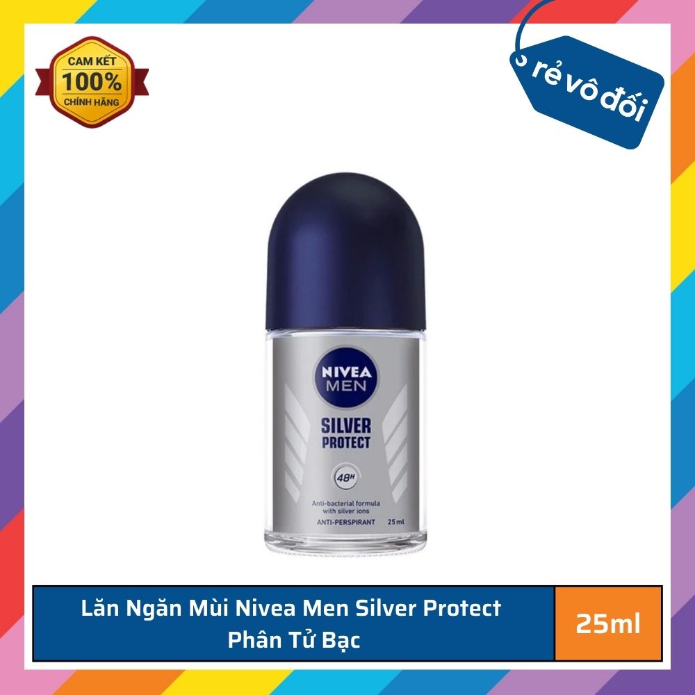 Lăn Ngăn Mùi Nivea Men Silver Protect  Phân Tử Bạc
