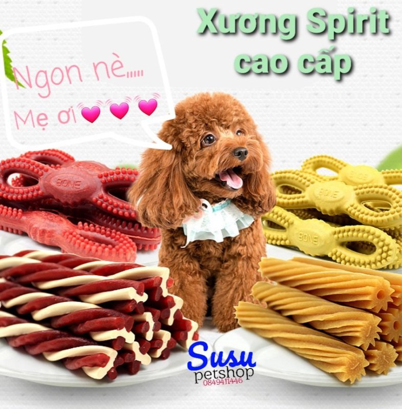 Xương gặm Dental Spirit sạch răng, thơm miệng cho chó