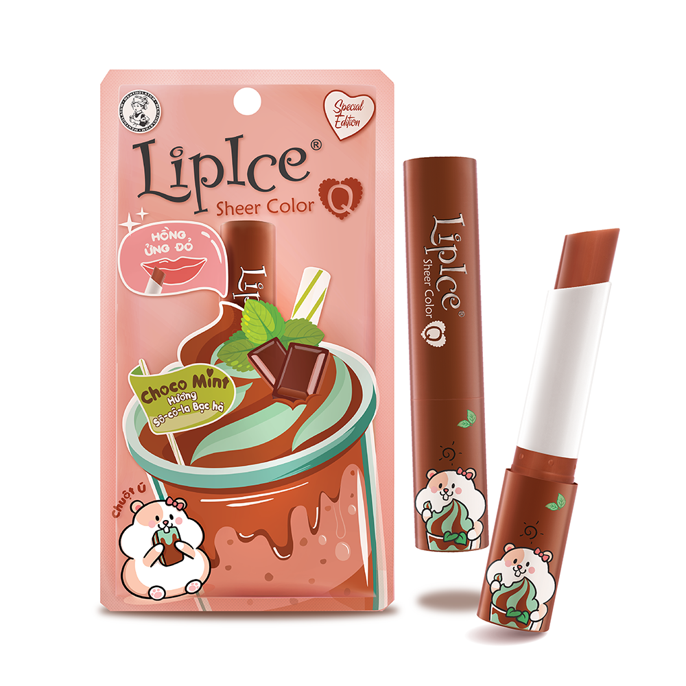 Son dưỡng Lipice Sheer Color Q Choco Mint 2.4g (Sô-cô-la Bạc hà)