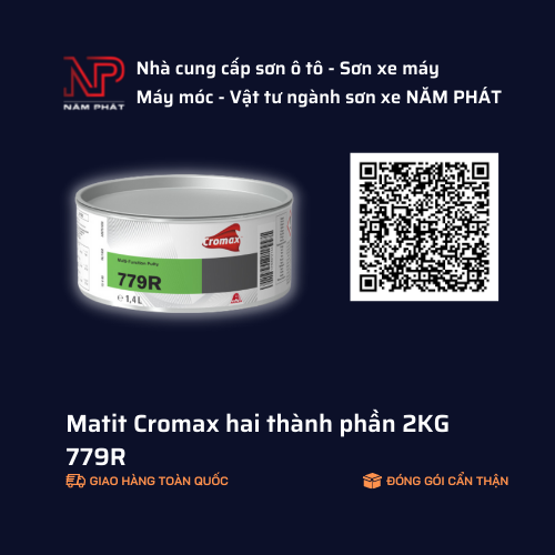 Matit 779R Cromax kèm đóng rắn 2Kg
