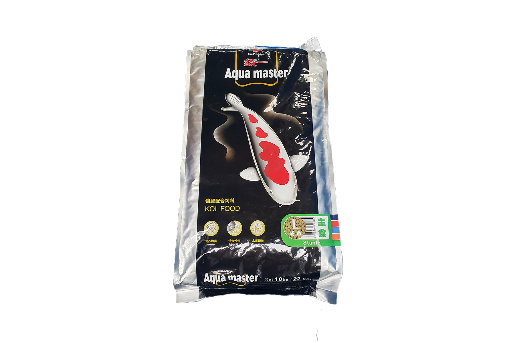 Thức ăn cá Koi Aquamaster Staple bao 10kg Size L (7.3 - 7.8mm)